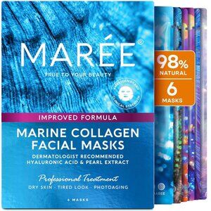 Collagen Facial Mask with Hyaluronic Acid - Hydrating Face Masks Skincare - Masc